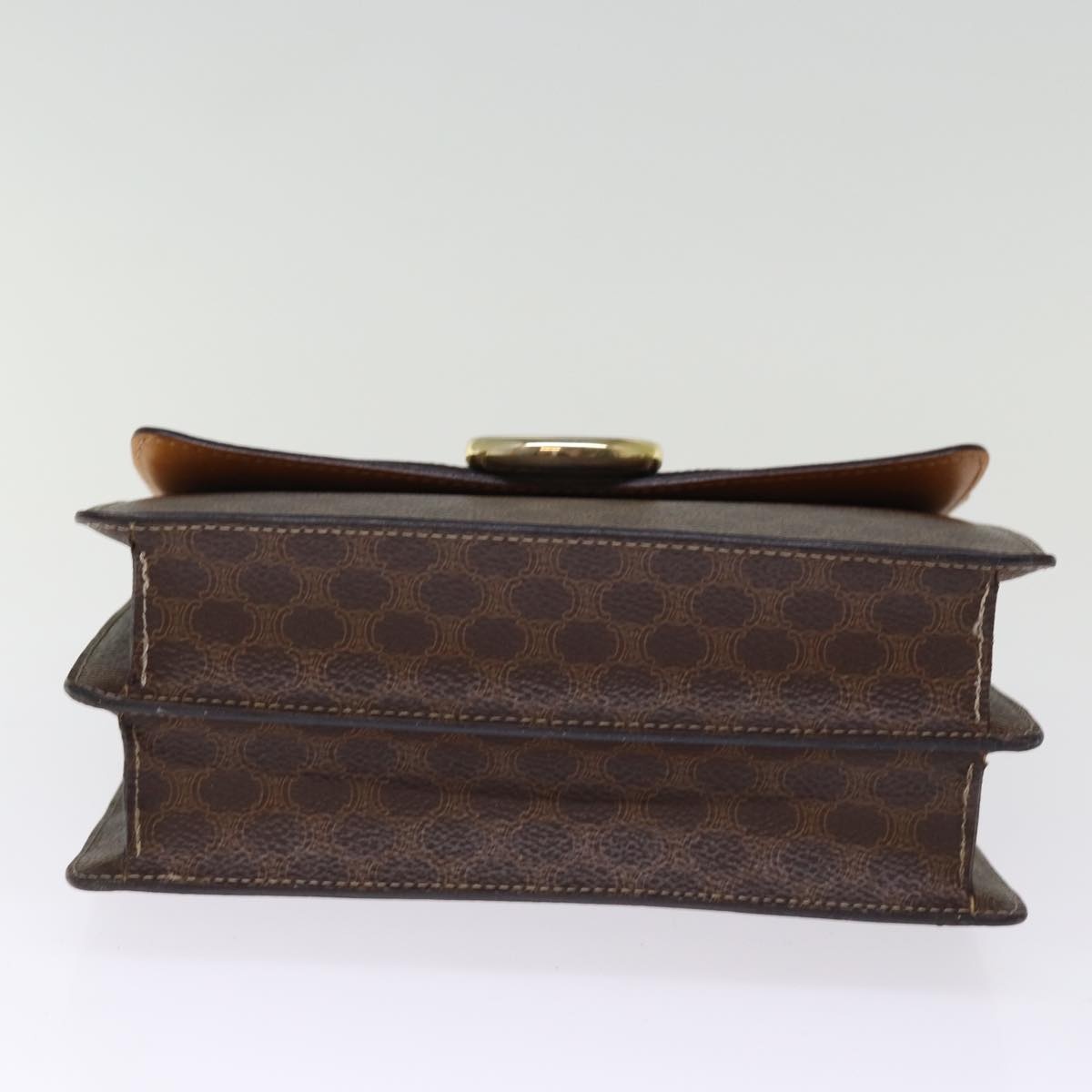 CELINE Macadam Canvas Hand Bag Pvc Brown - 5