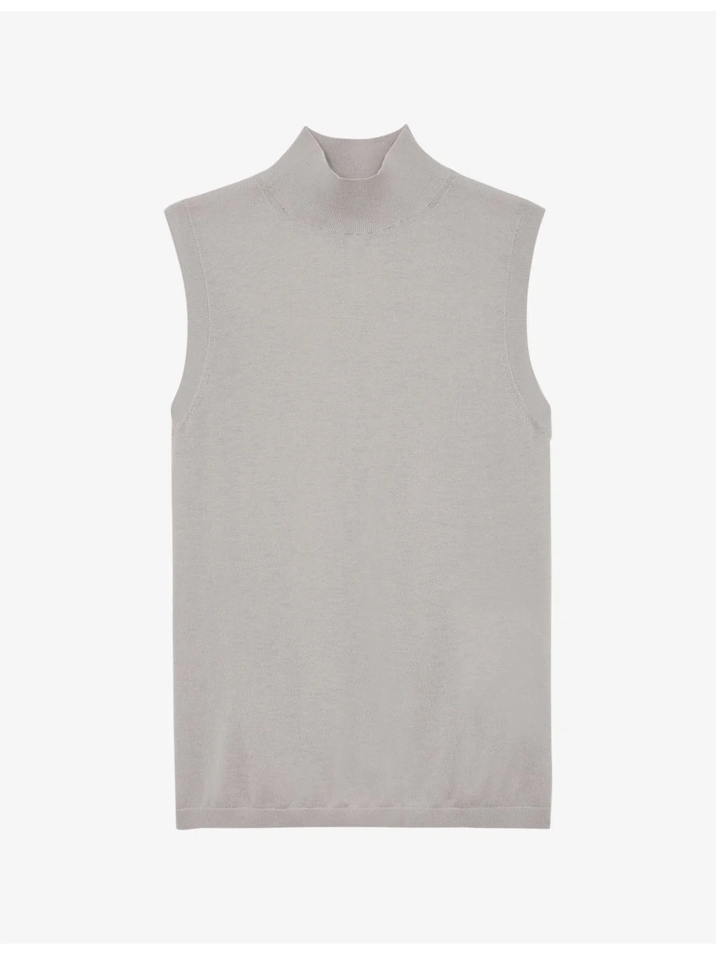 Evelyn Funnel-Neck Wool Vest - 1