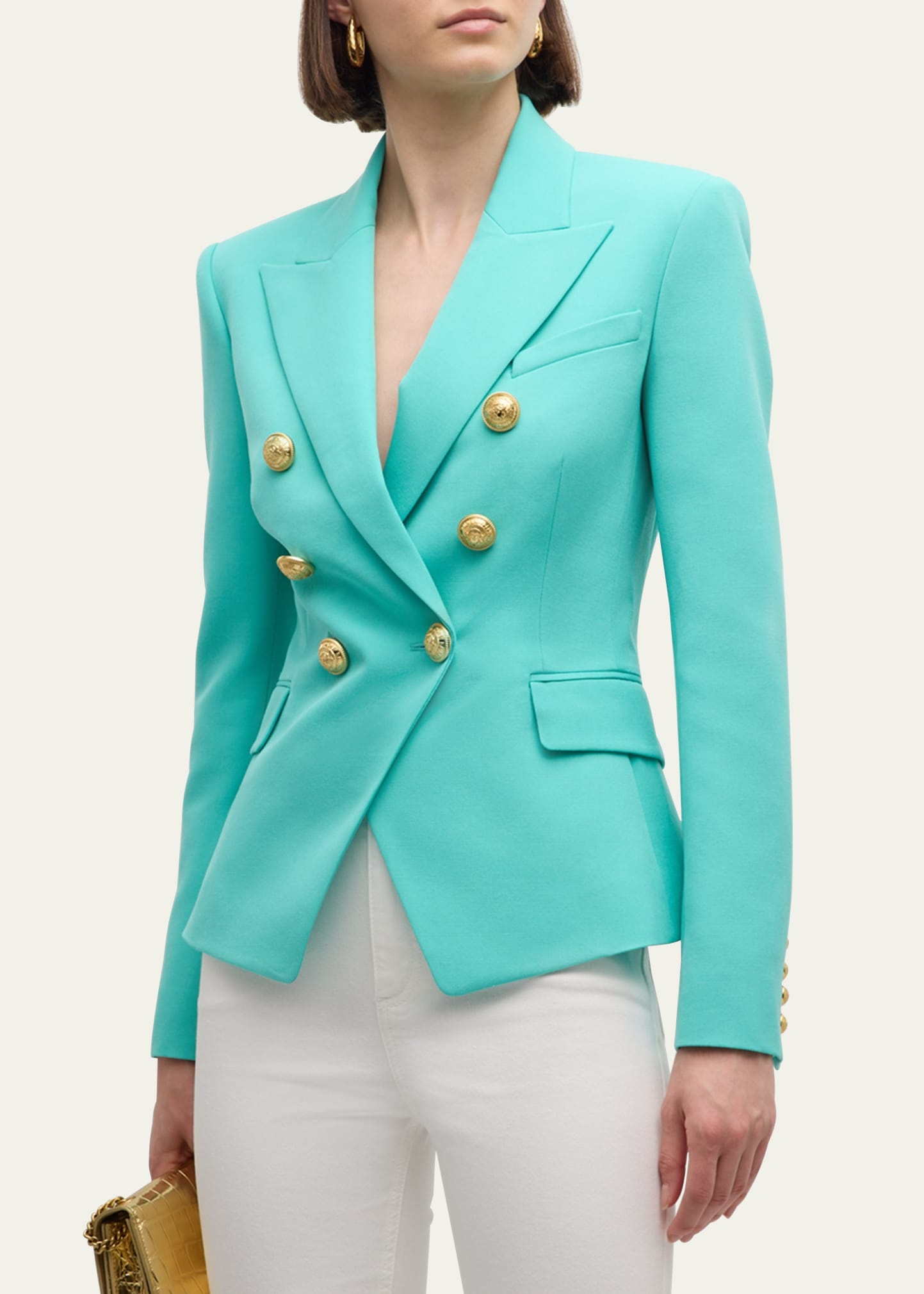 Classic Wool Blazer with Button Detail - 4