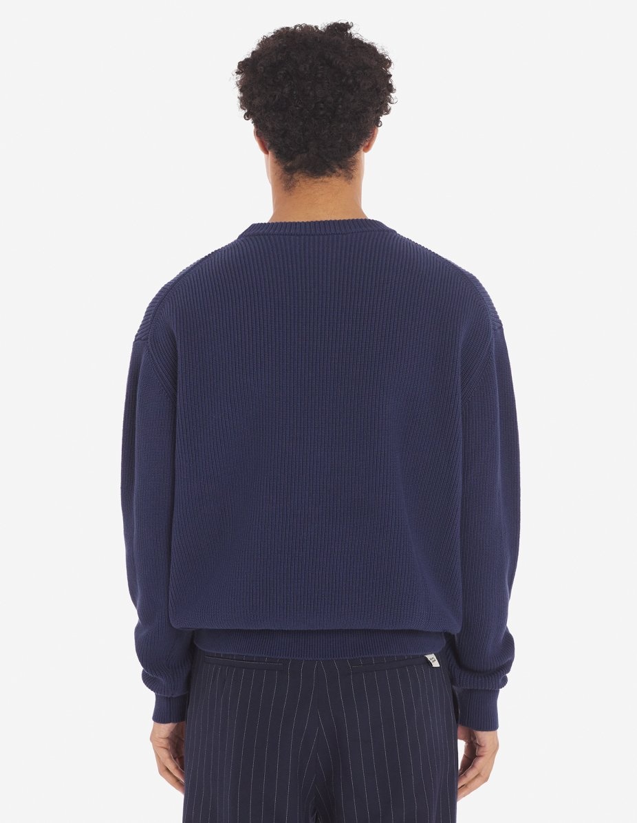 BOLD FOX HEAD PATCH COMFORT RIBBED JUMPER - 5