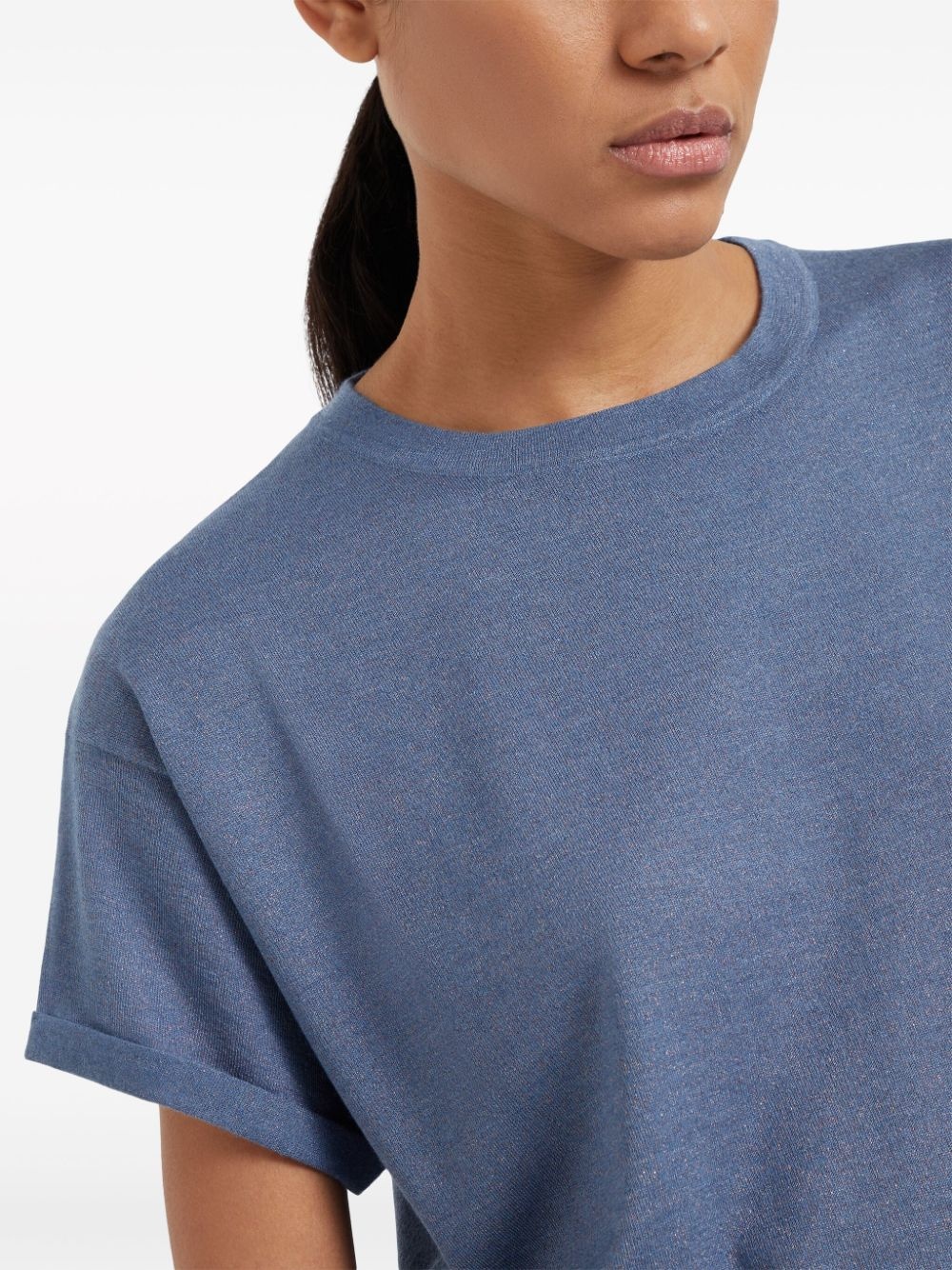 cashmere-blend T-shirt - 5