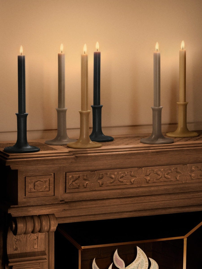 Baies (Berries) - Taper candle with branded oval base 6