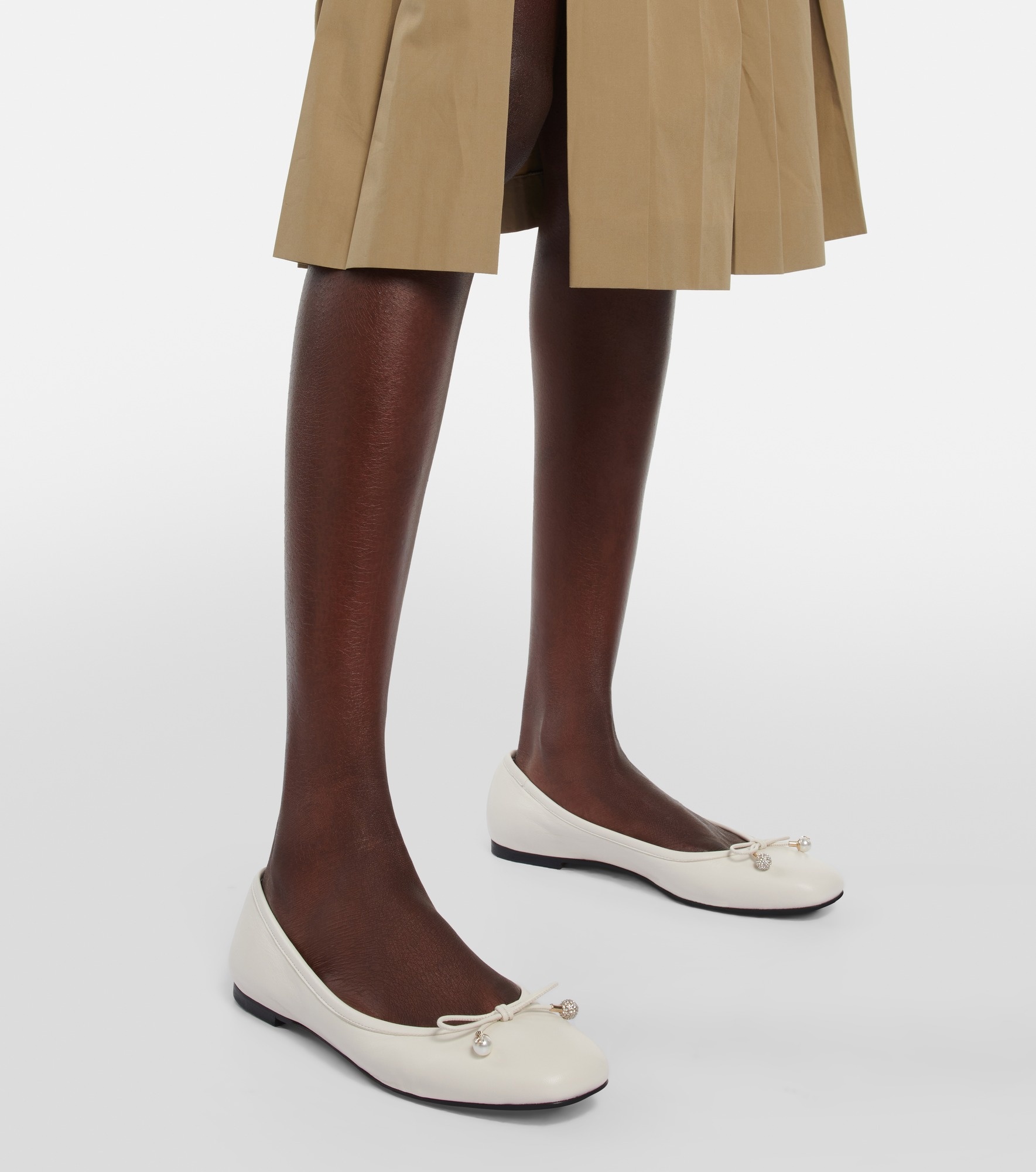Elme leather ballet flats - 4