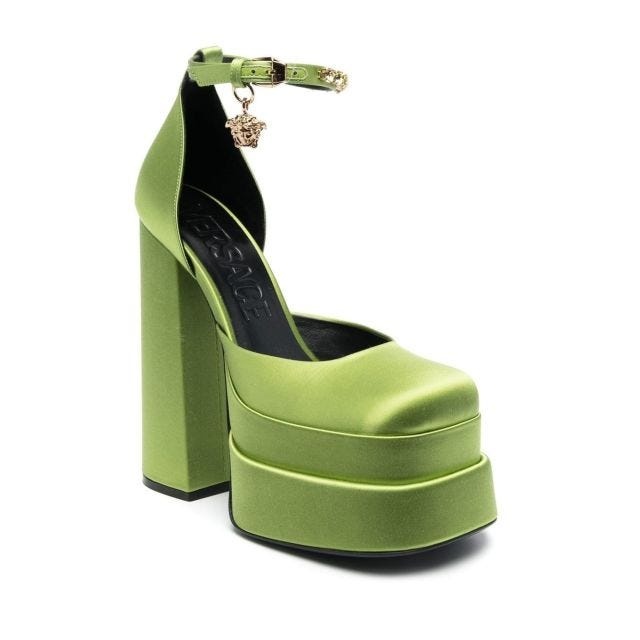 Green Aevitas Medusa Pumps - 2