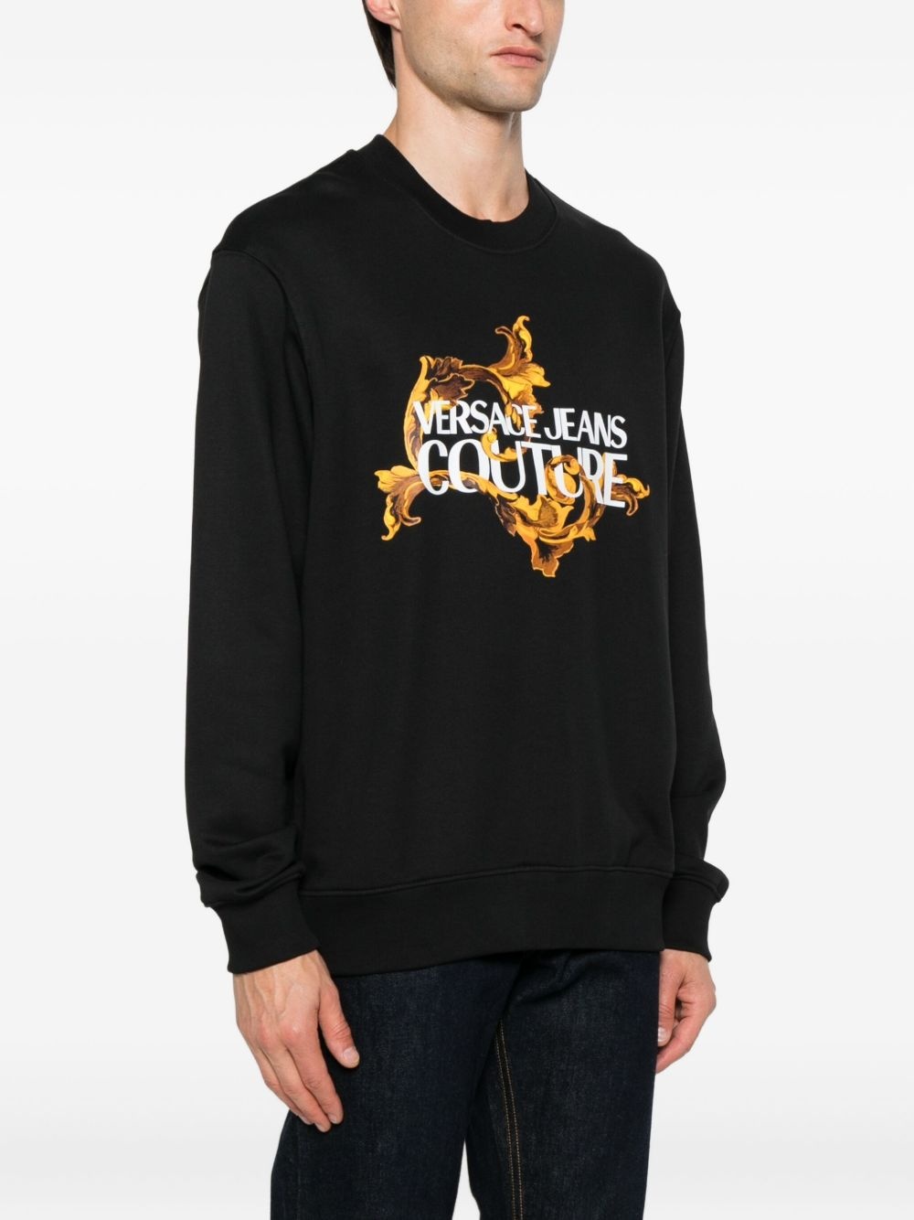 baroque-print sweatshirt - 3