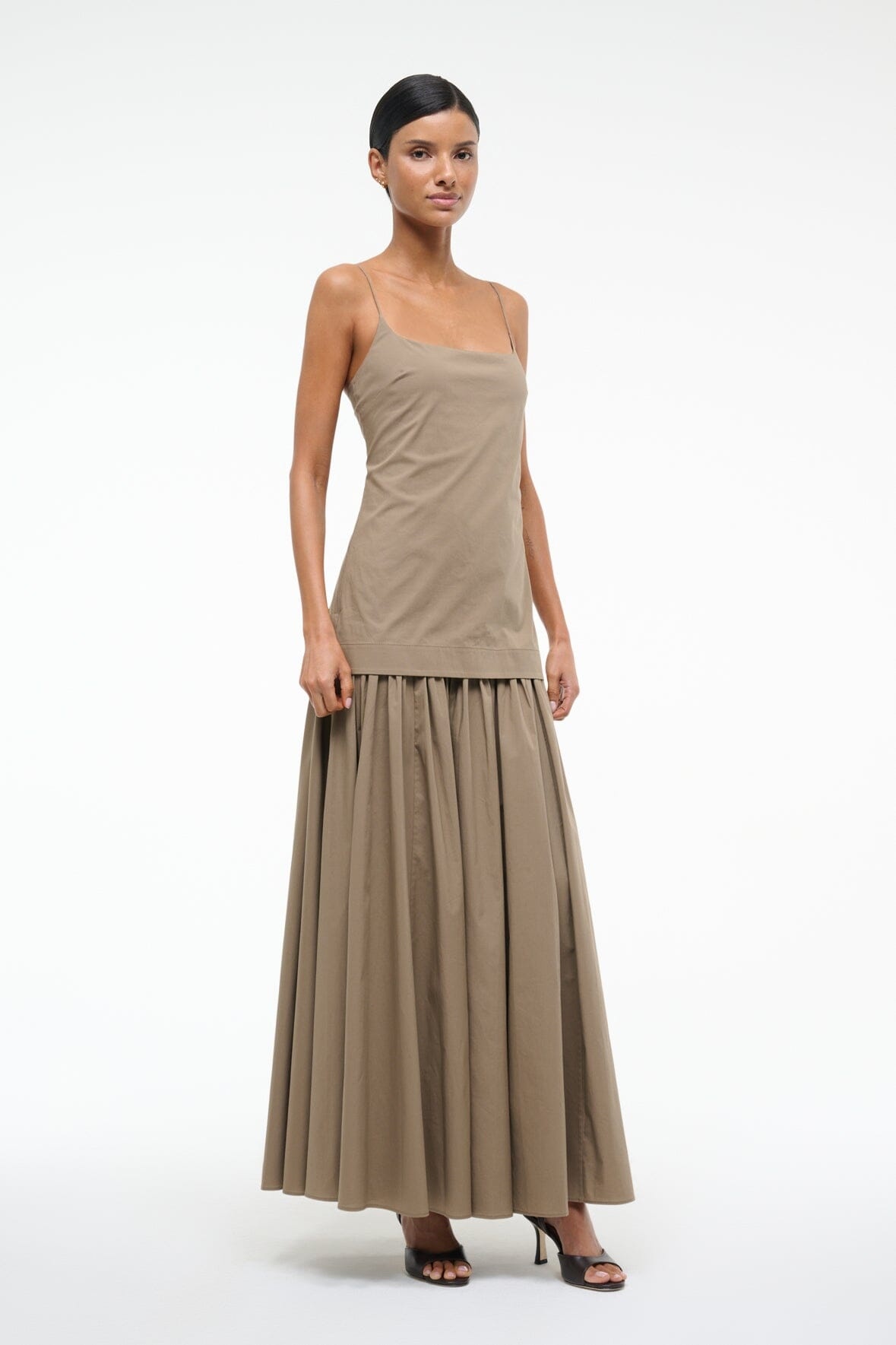 STAUD ARI DRESS TAUPE - 5