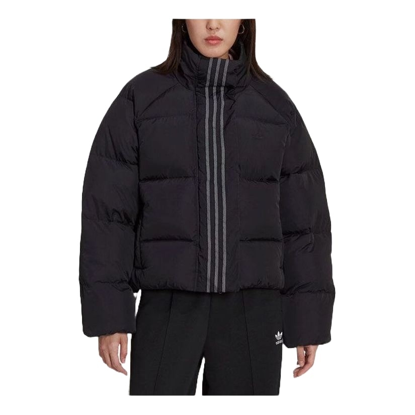 (WMNS) adidas Short Down Jacket 'Black' HM2627 - 2