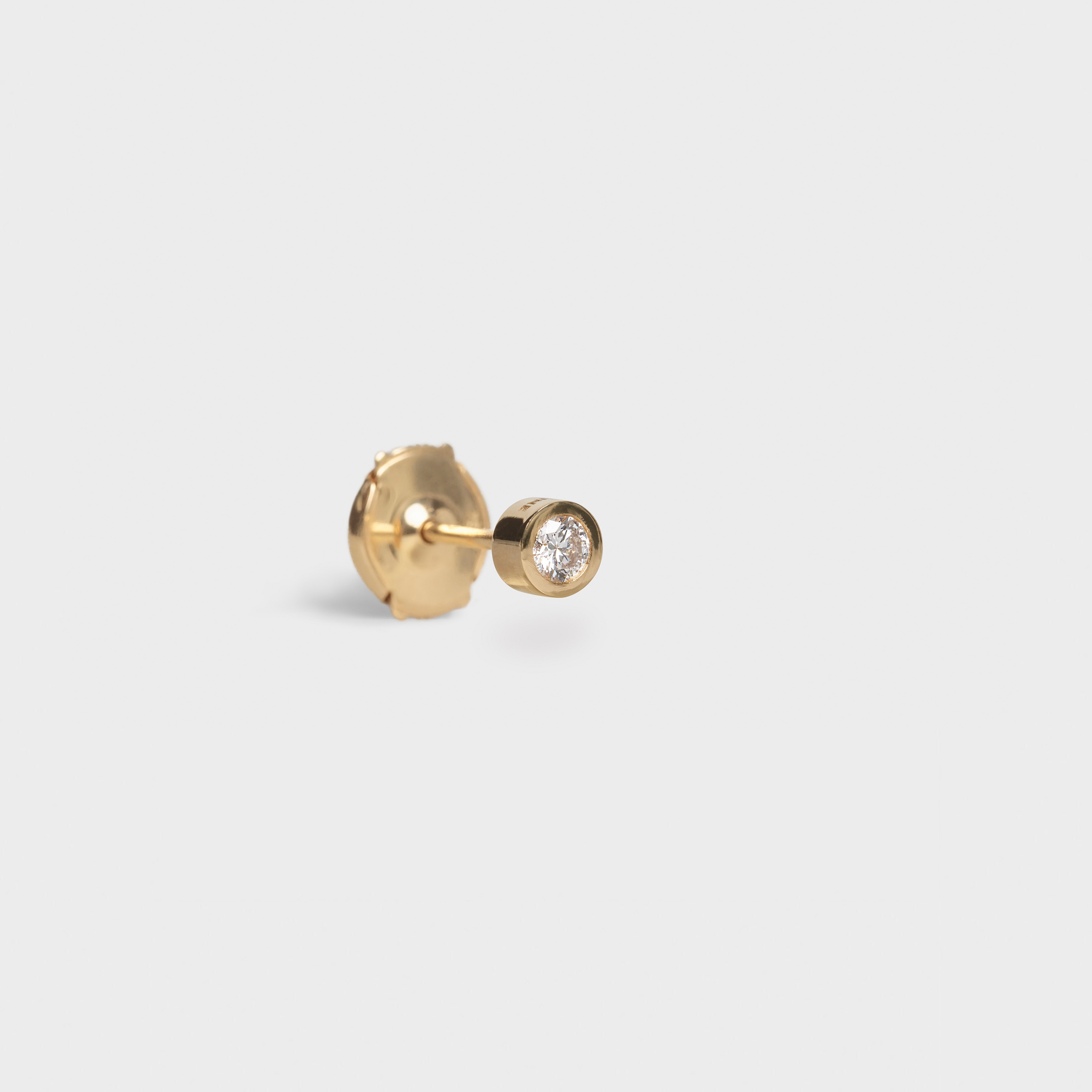 Celine Sentimental Brillant Stud in Yellow Gold and Diamond - 2