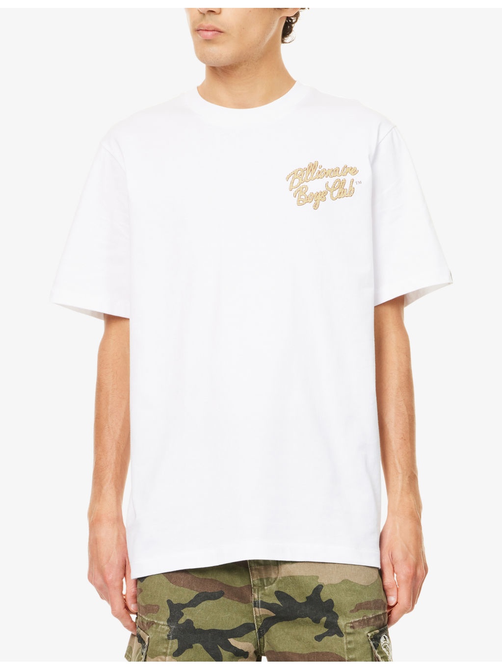 Script Logo Crewneck Cotton-Jersey T-Shirt - 3