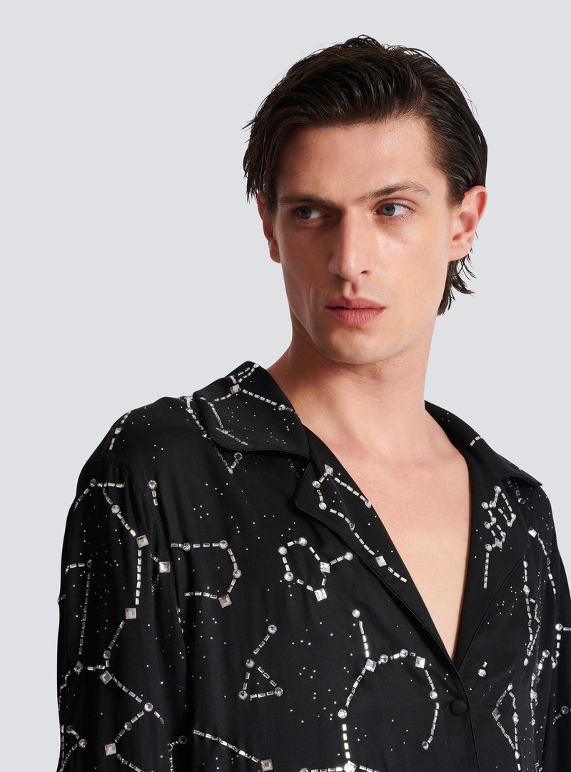 Pyjama shirt with Constellation rhinestones 7