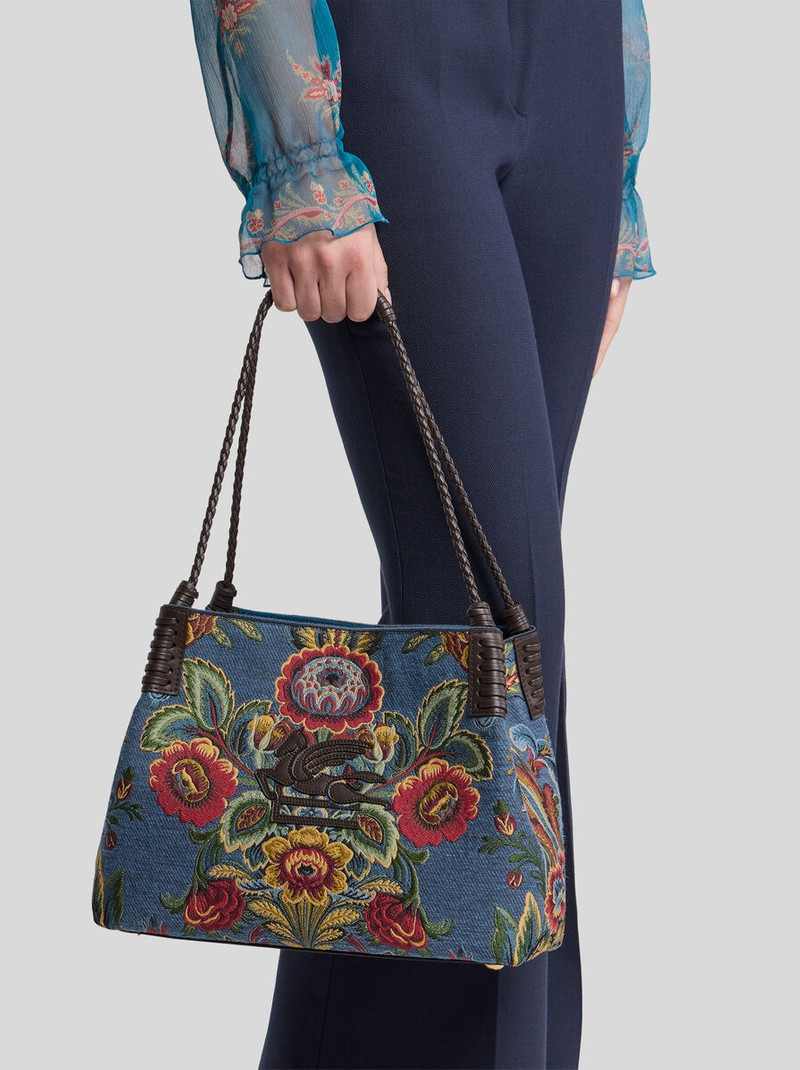Etro SMALL FLORAL JACQUARD LIBRA TOTE BAG outlook