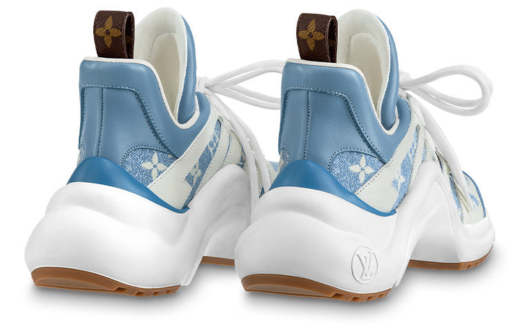 (WMNS) LOUIS VUITTON Archlight 1.0 Sneakers 'Denim Monogram' 1AB30Q - 4