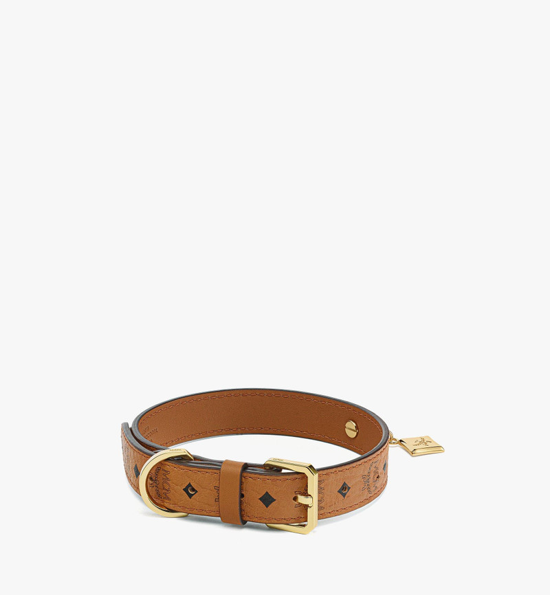Pet Collar in Monogram Print Leather 3