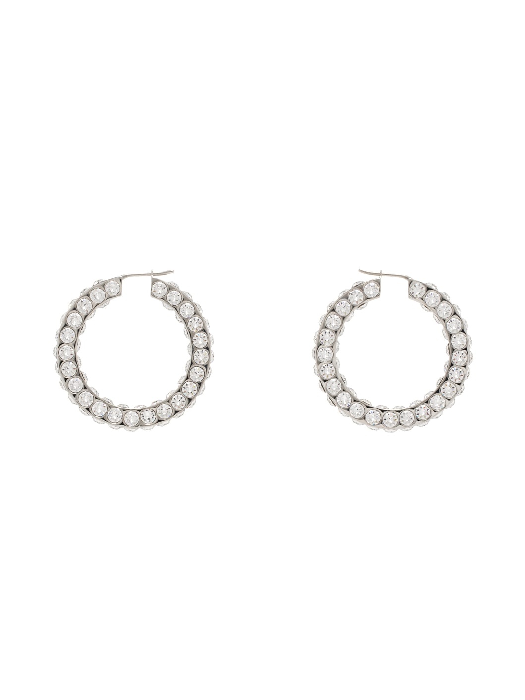 Silver Jah Big Hoop Earrings - 1