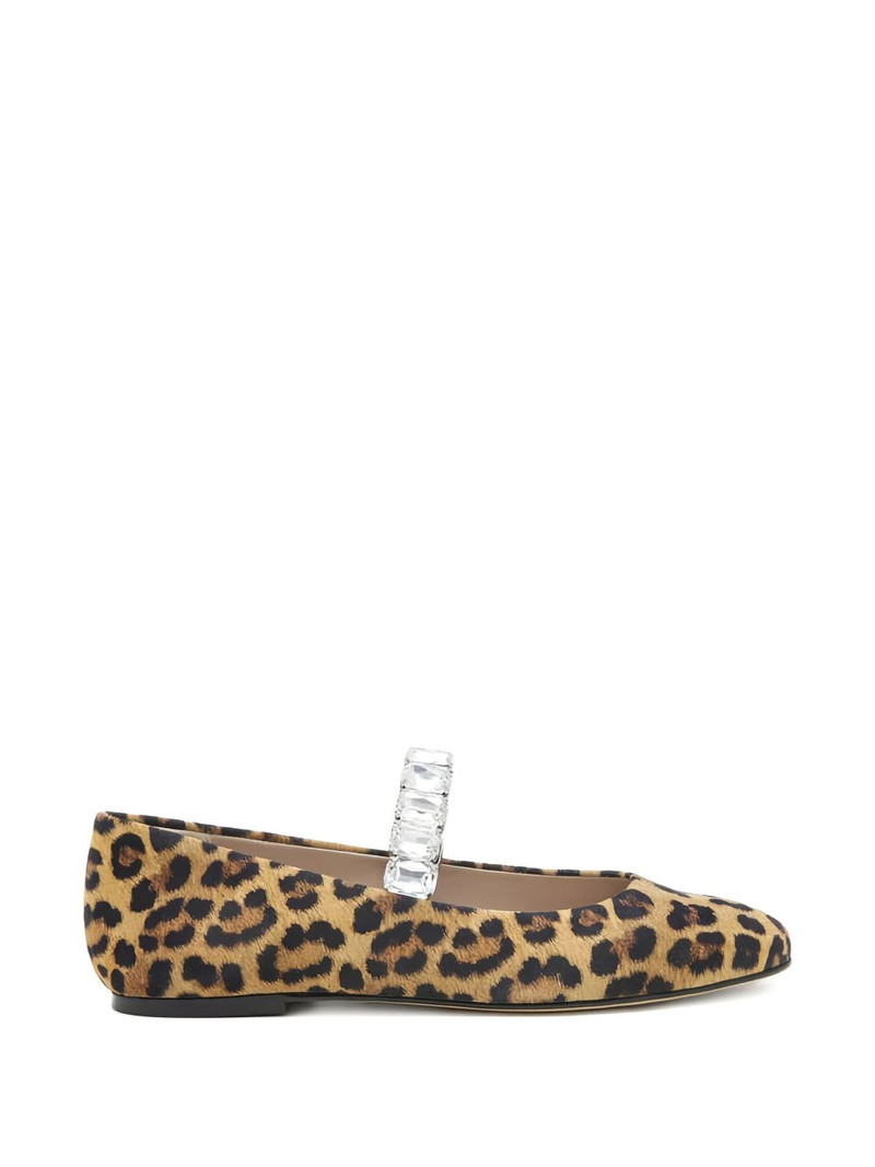 CASADEI leopard-print ballet flats outlook
