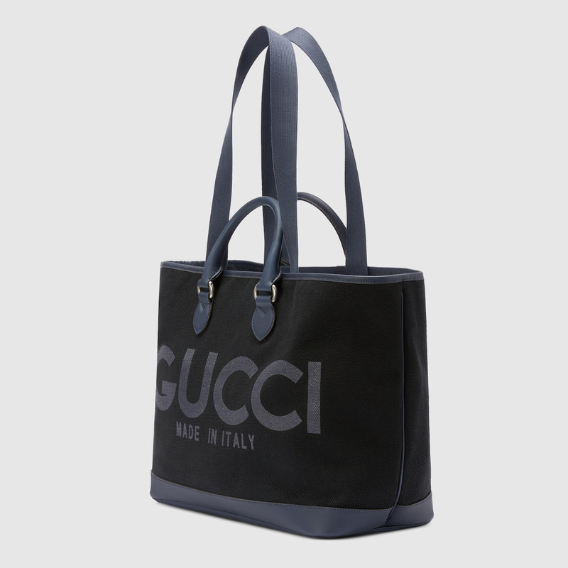 Large tote bag with Gucci print 1