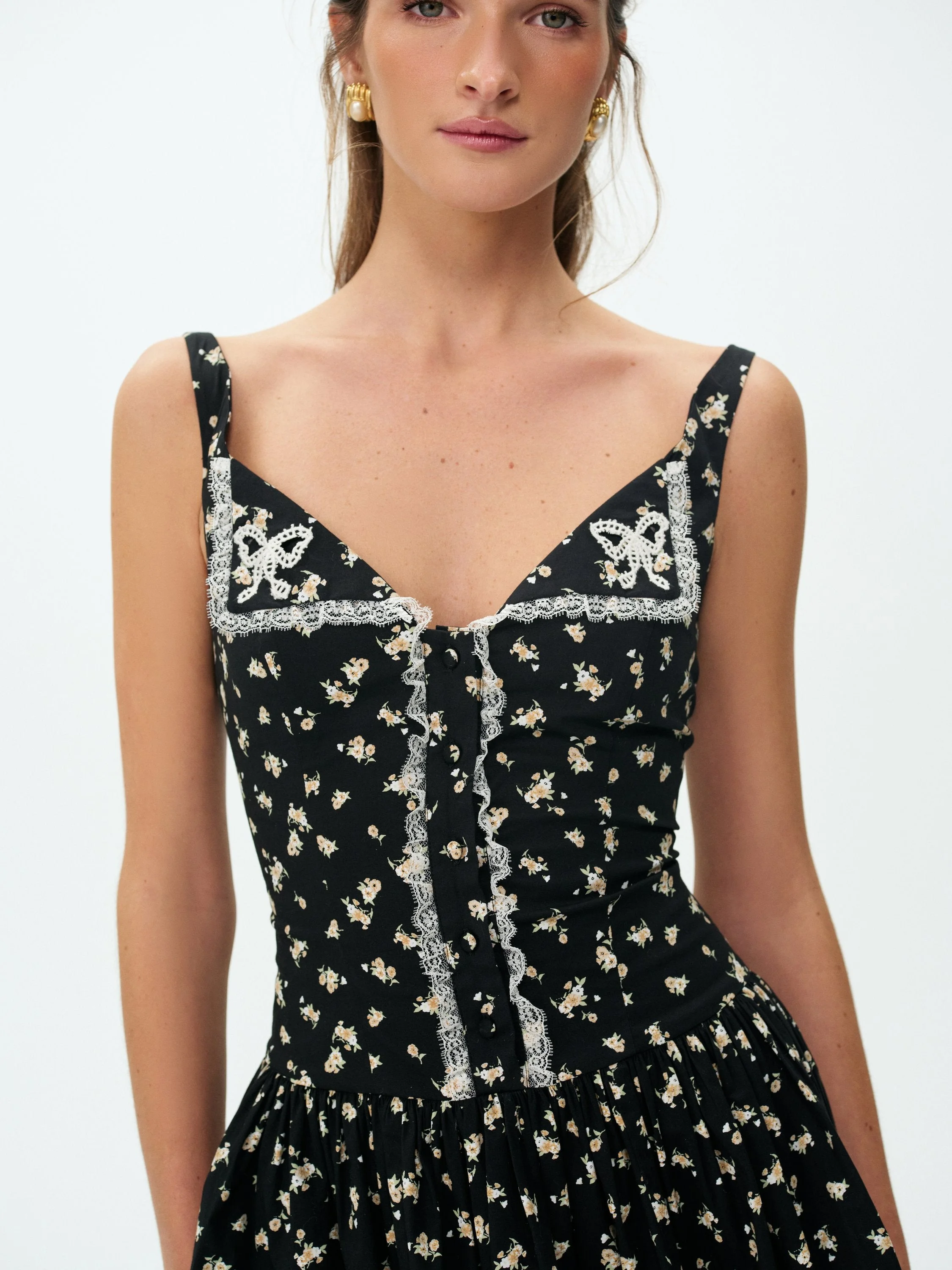 Western Wildflower Mini Dress - 1