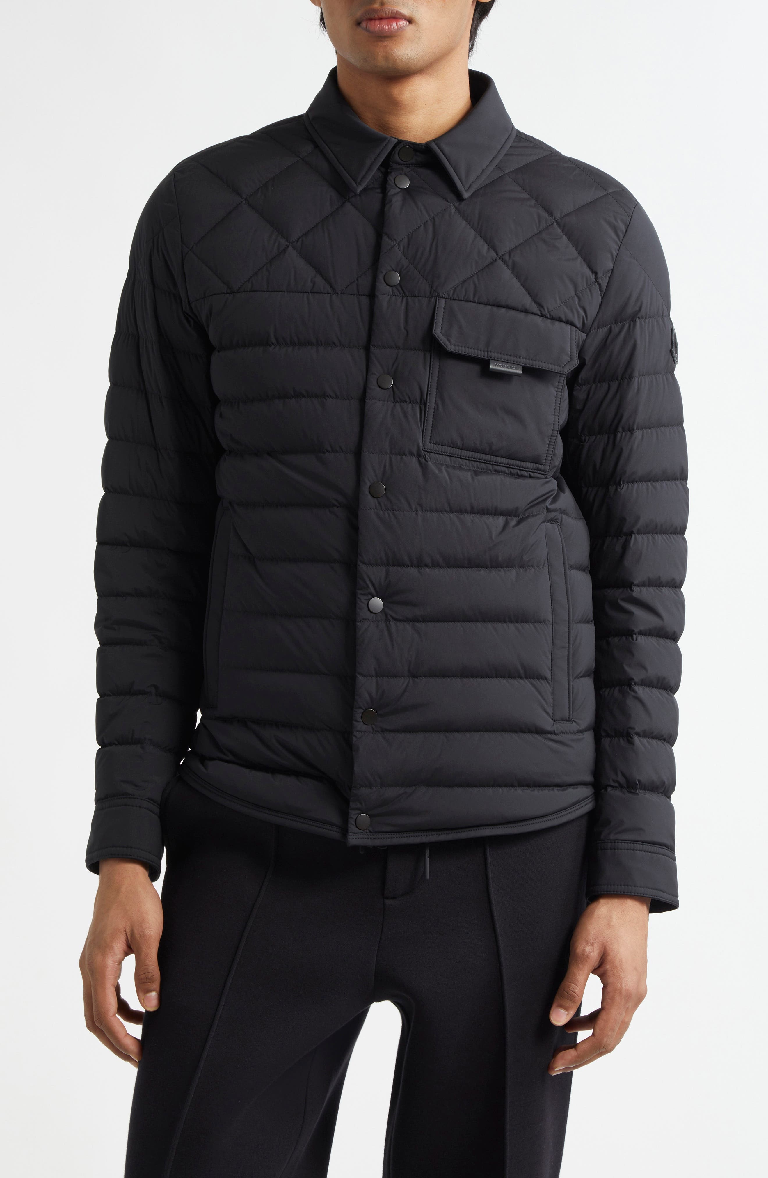 Moncler Iseran Quilted Down Jacket in Black at Nordstrom - 1