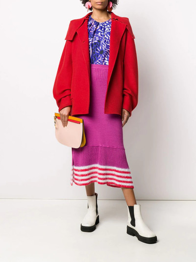 Marni cashmere short buttoned coat outlook