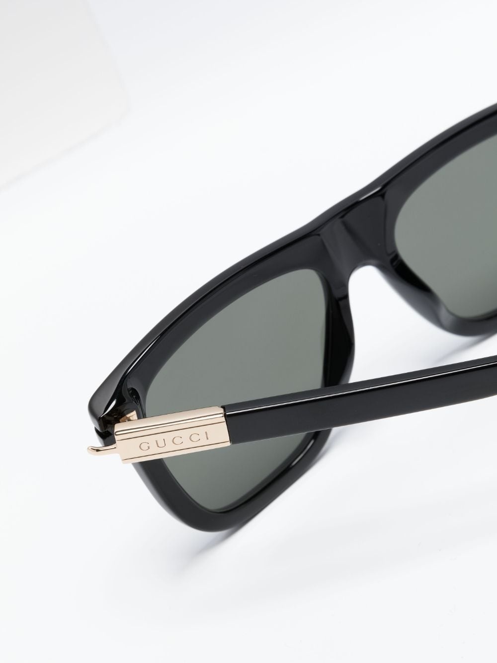logo-plaque wayfarer-frame sunglasses - 3