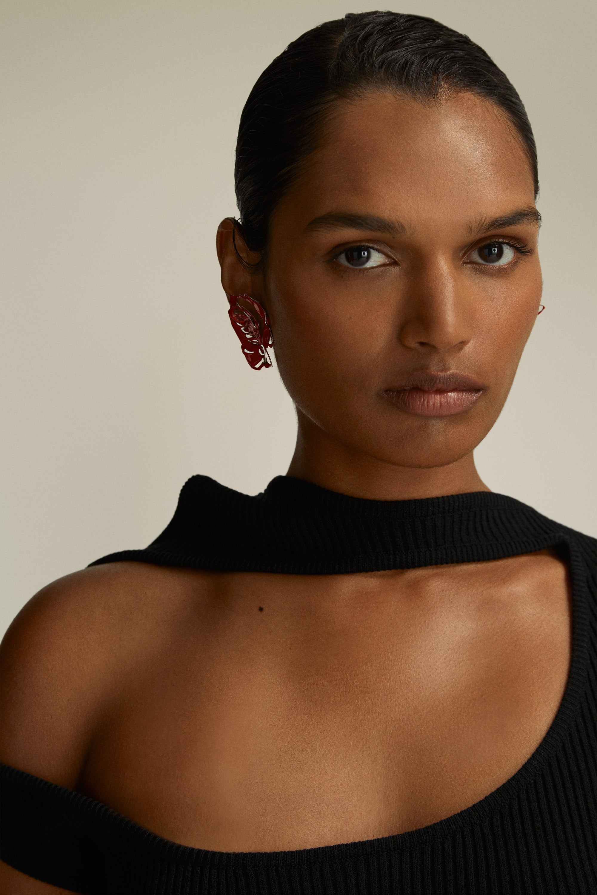Rose Stud Earrings - 3