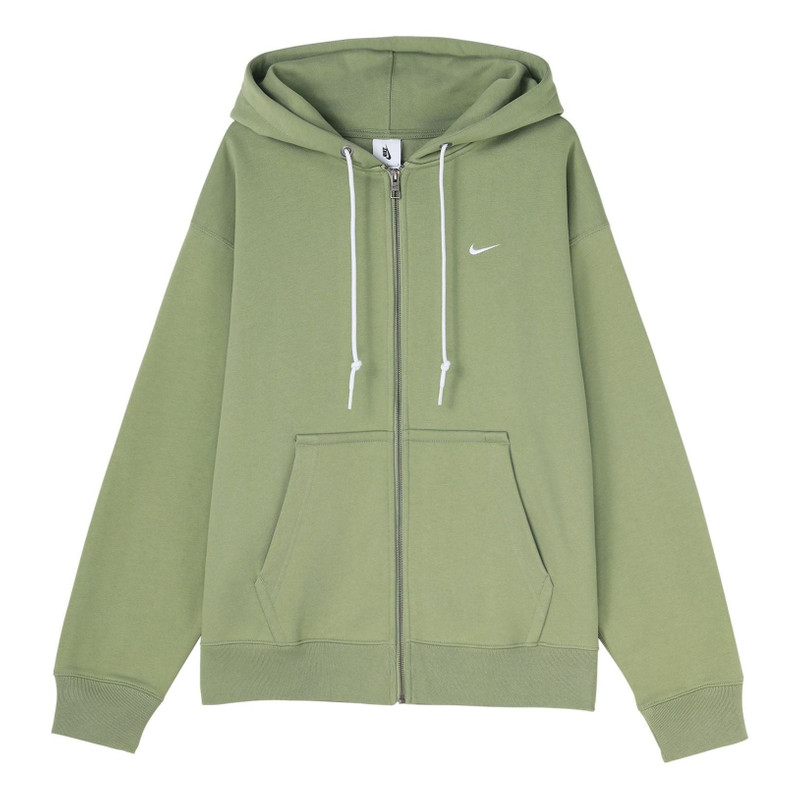 Nike Solo Swoosh Full-Zip Hoodie 'Oil Green' DR0404-386 - 1