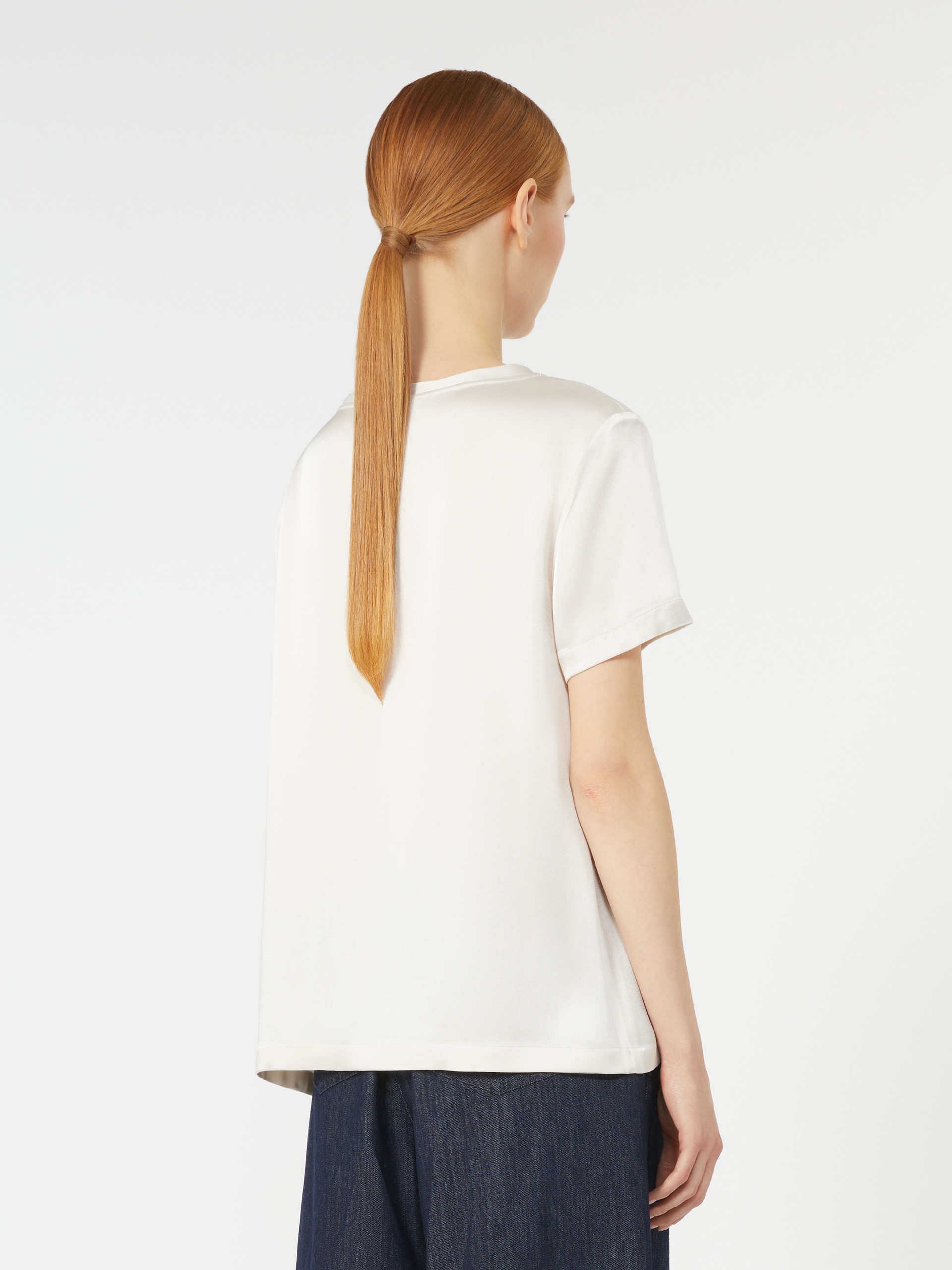 REBECCA Viscose satin T-shirt - 4