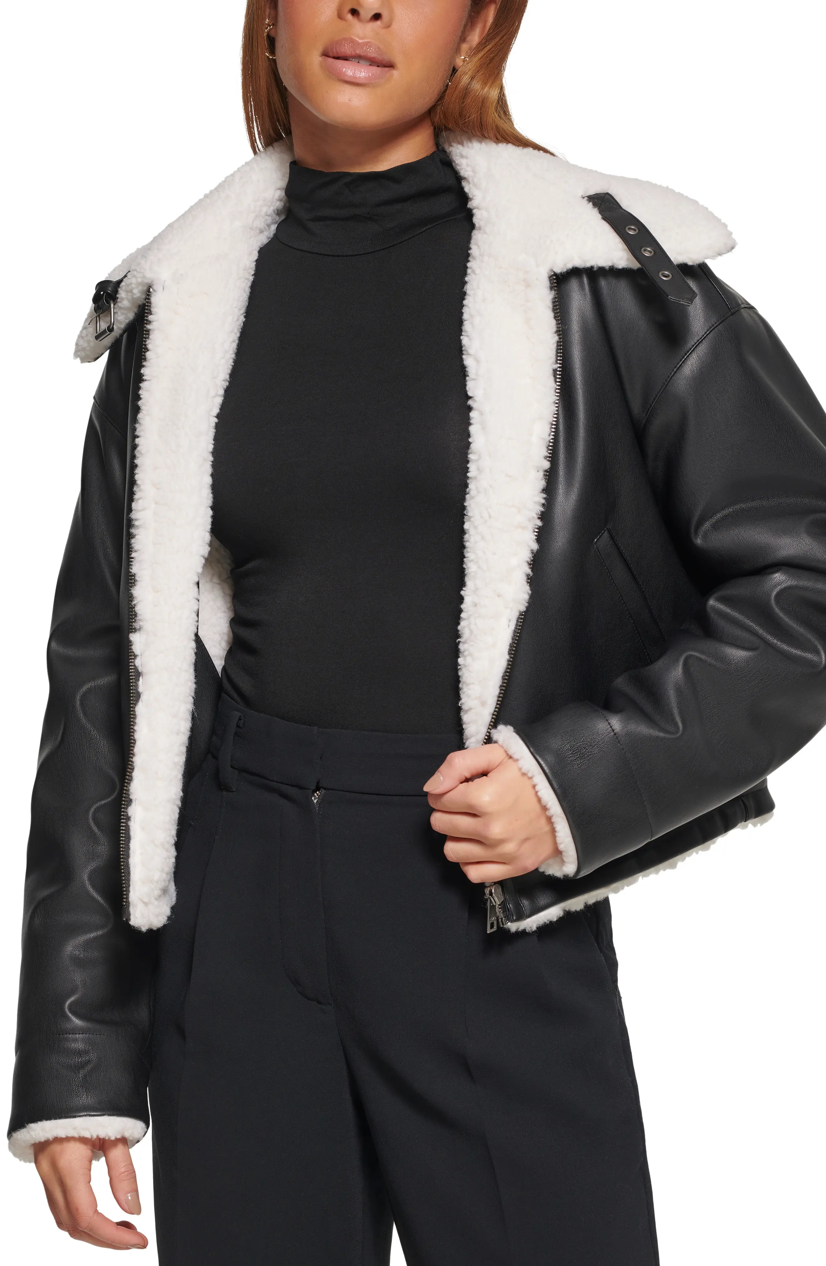 Reversible Faux Shearling Jacket - 4