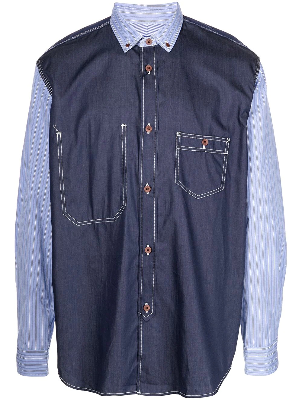 button-down denim shirt - 1