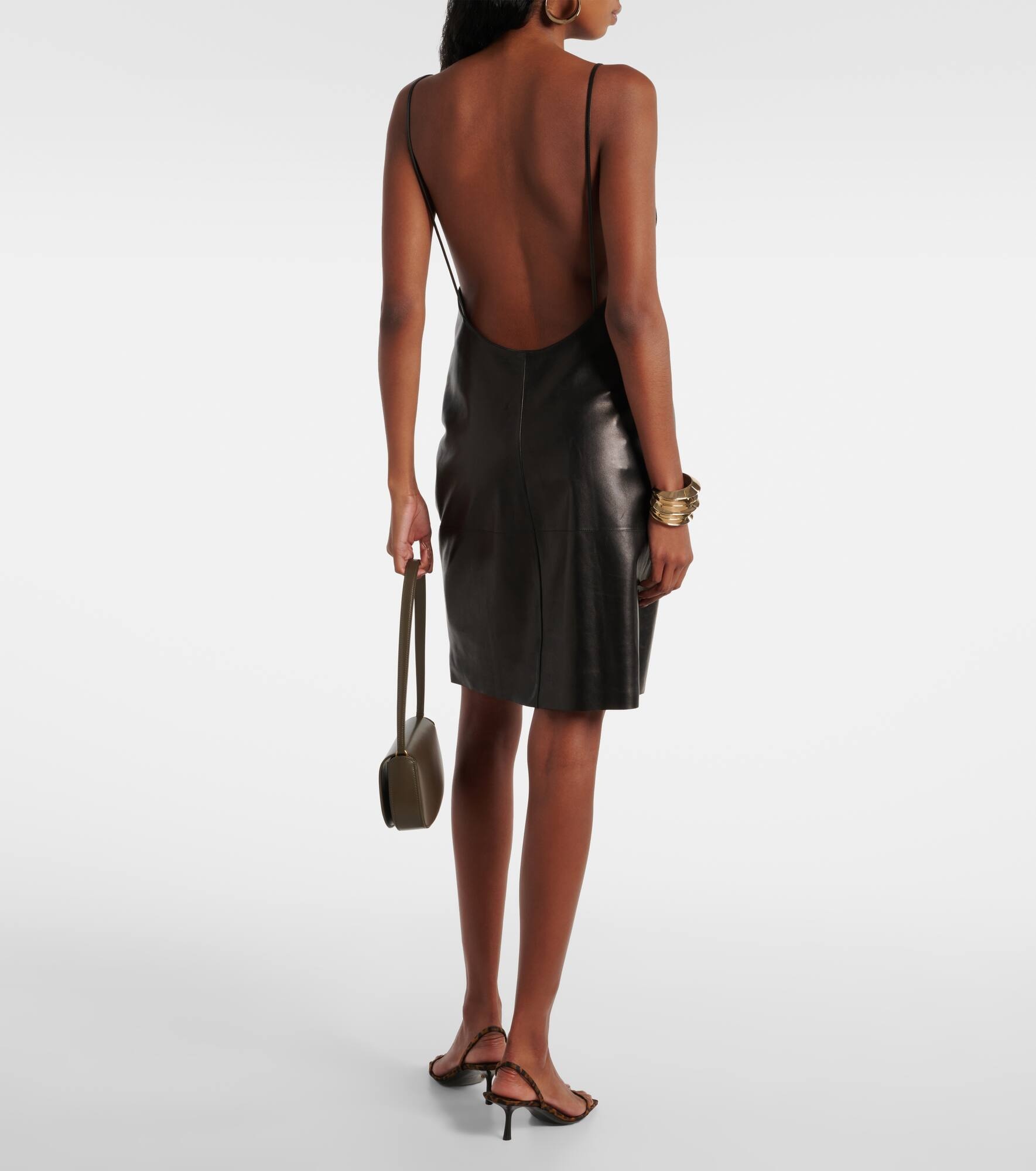 【関税込み】saint laurent Leather slip dress SAINT LAURENT Leather slip dress | mytheresa | REVERSIBLE