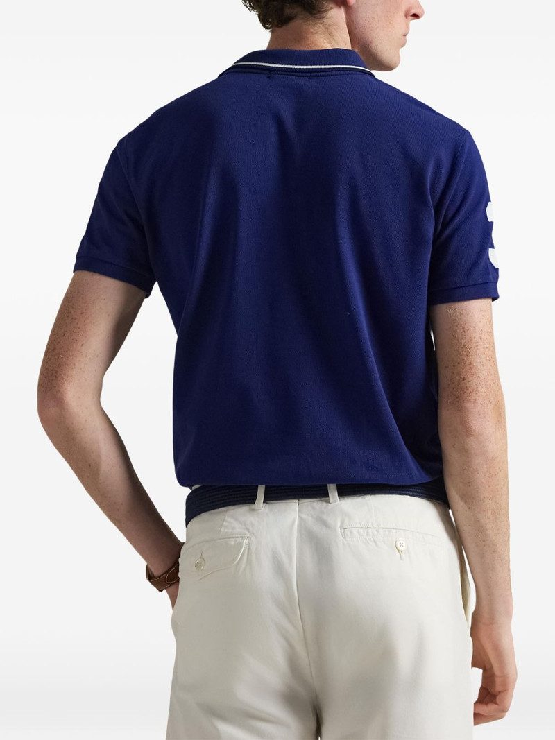 logo-embroidered polo shirt 5