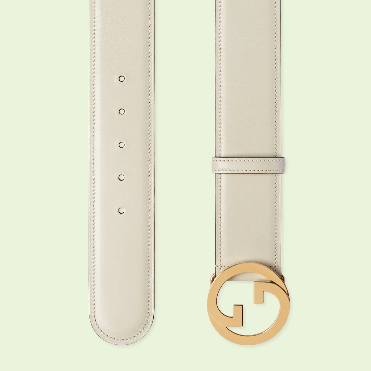Round Interlocking G wide belt - 2