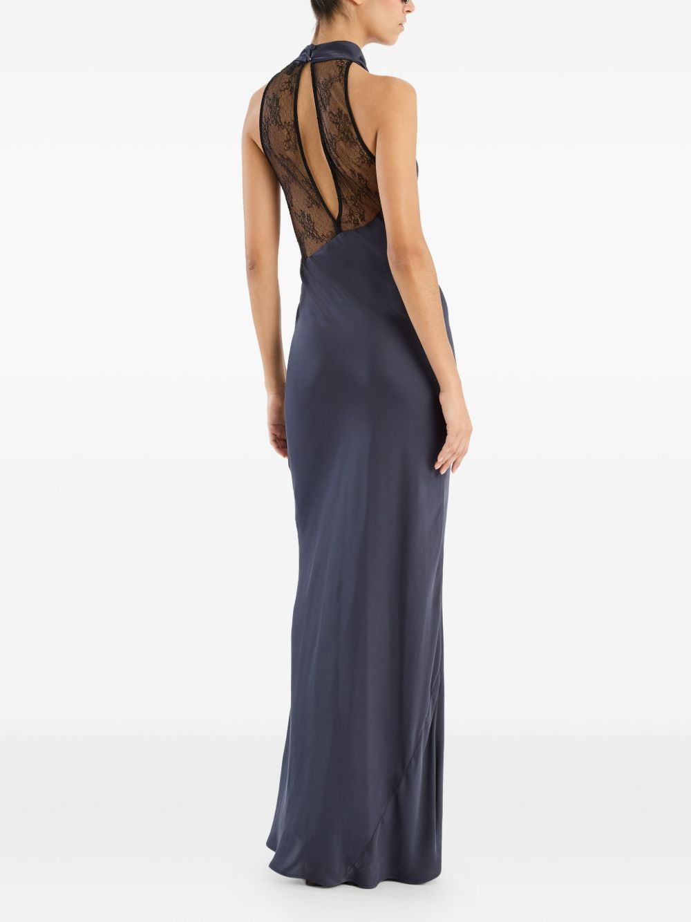 lace-insert maxi dress - 3