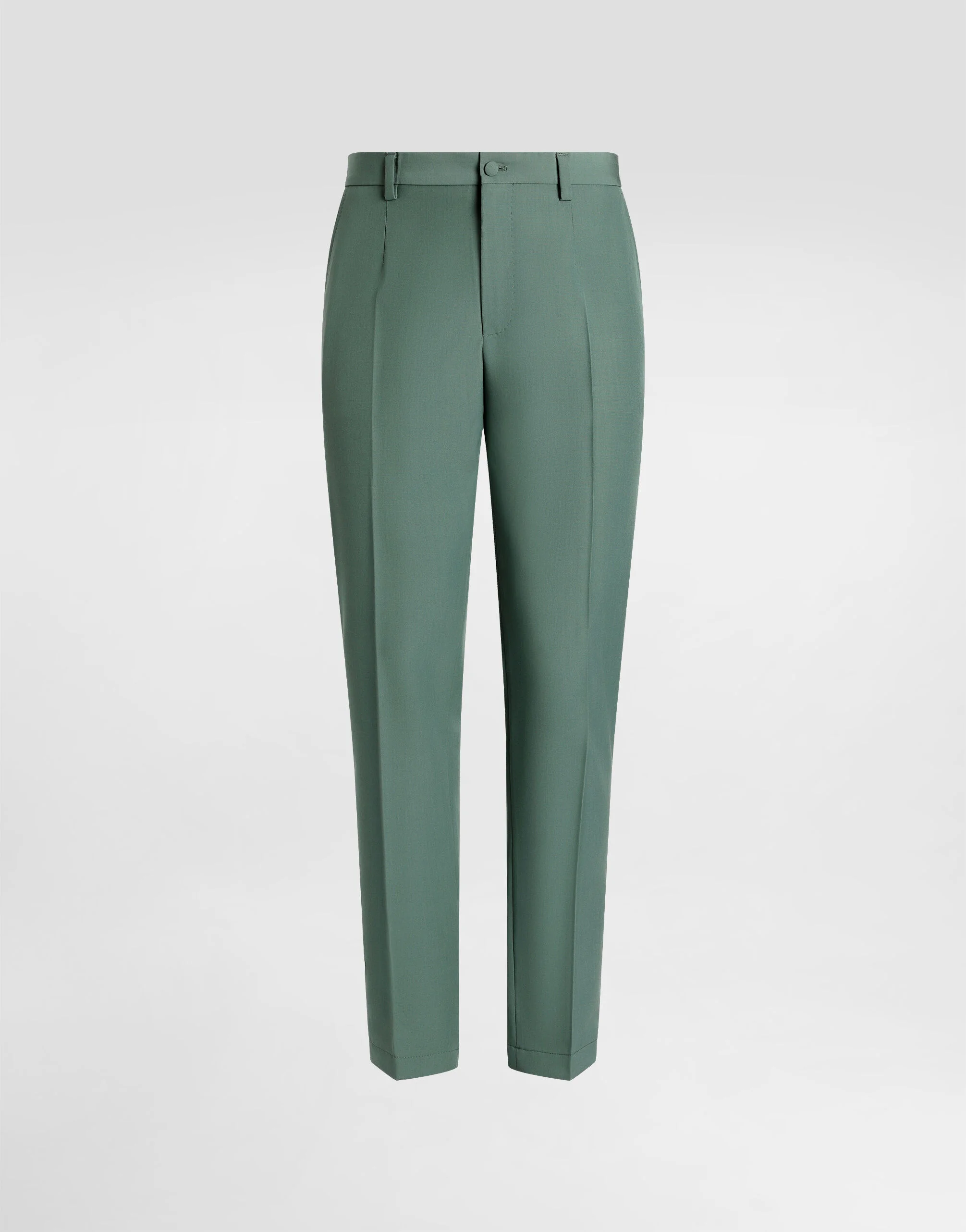 Wool poplin trousers - 1