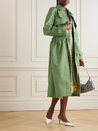 JW Anderson Layered cotton trench coat outlook