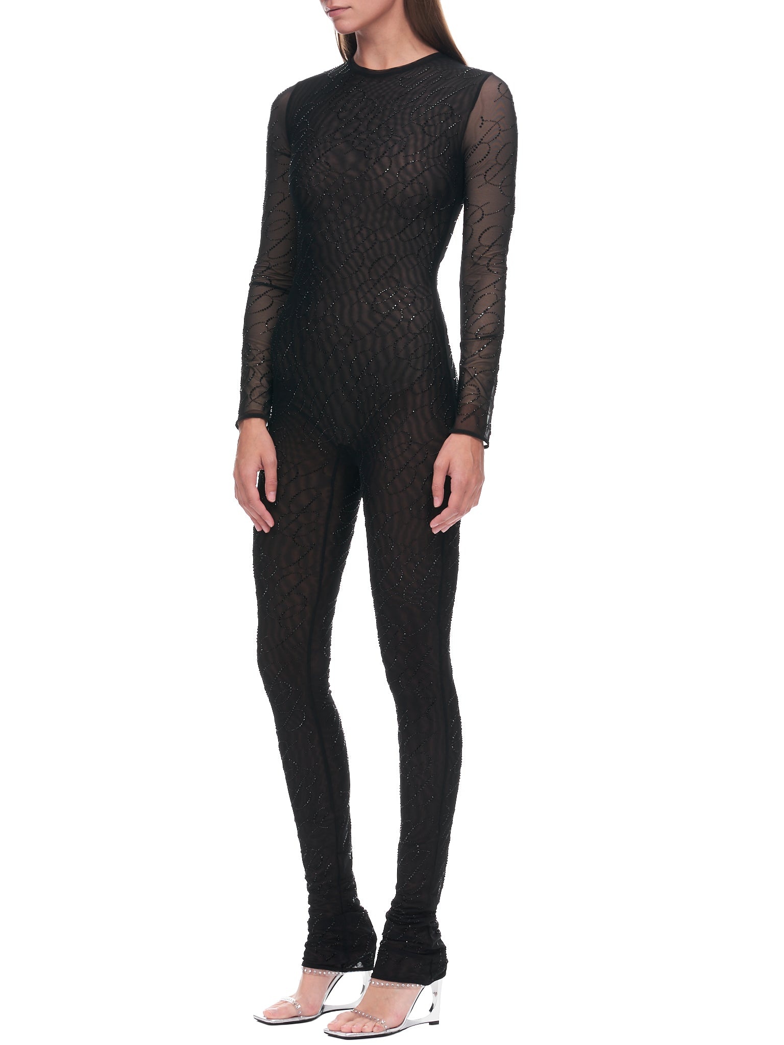 Rhinestone Catsuit - 2