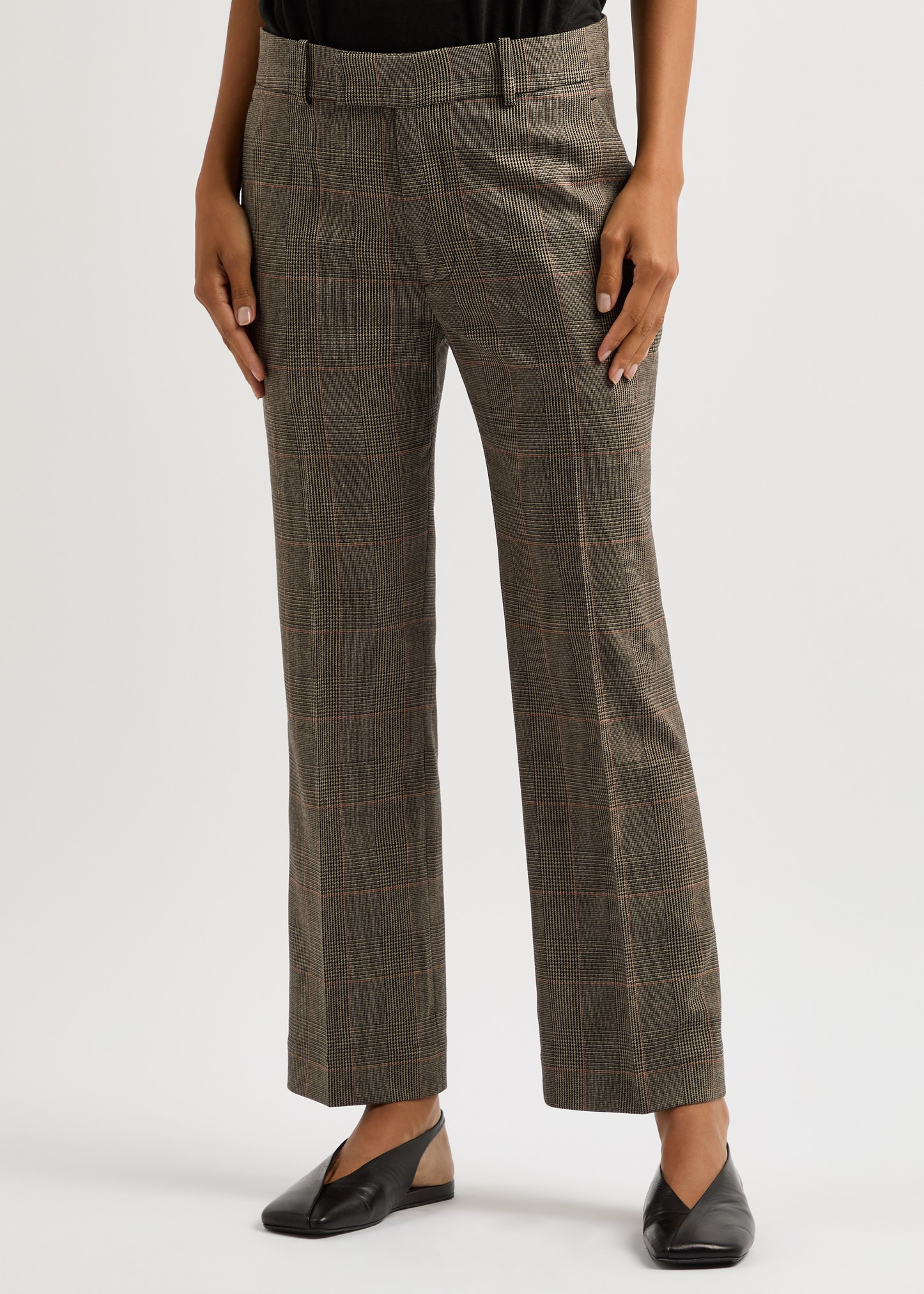 Checked woven trousers - 2