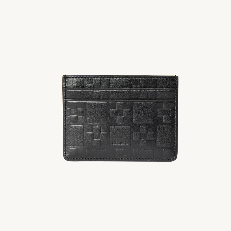 Embossed leather card holder 1