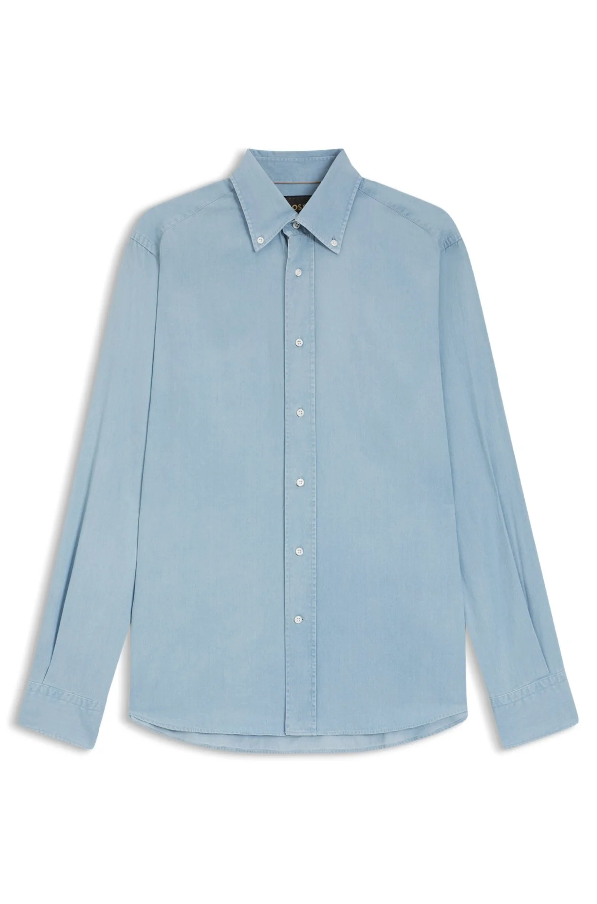 REGULAR-FIT SHIRT IN ITALIAN-MADE DENIM - 1