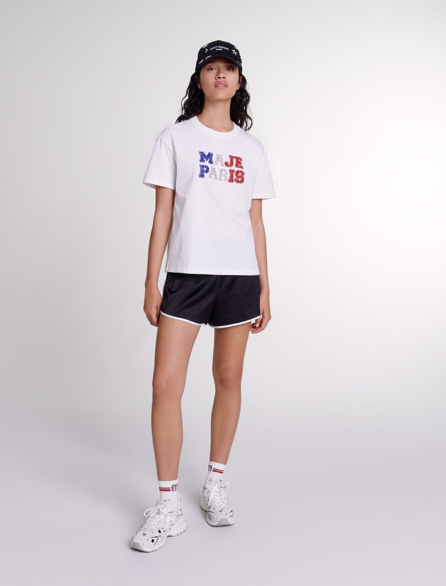 Maje Paris rhinestone T-shirt - 2