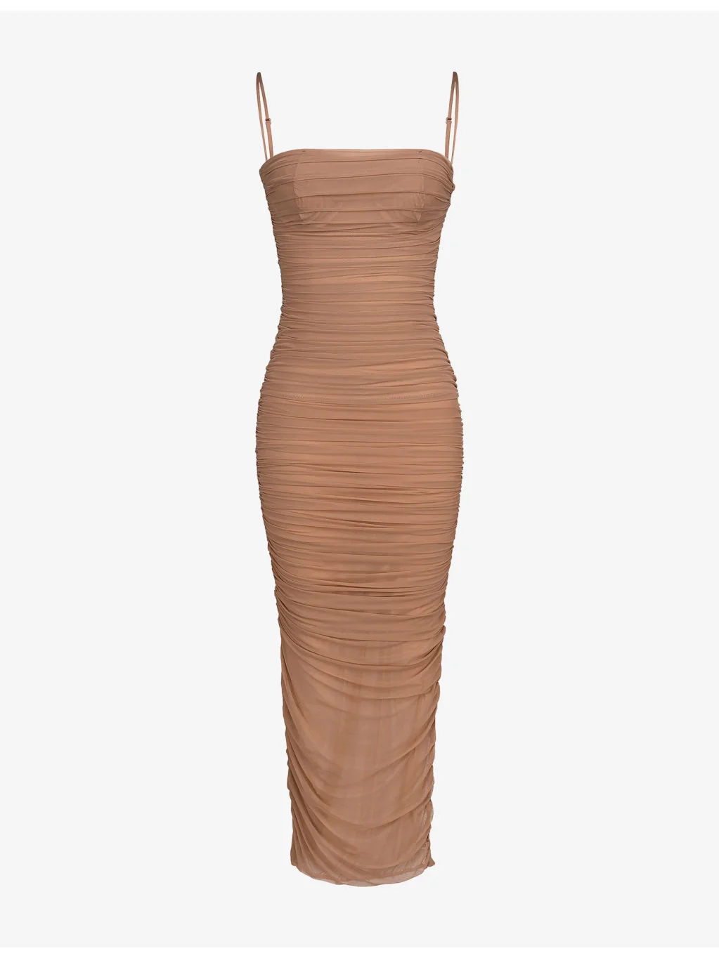 Fornarina Ruched Stretch-Mesh Maxi Dress - 1