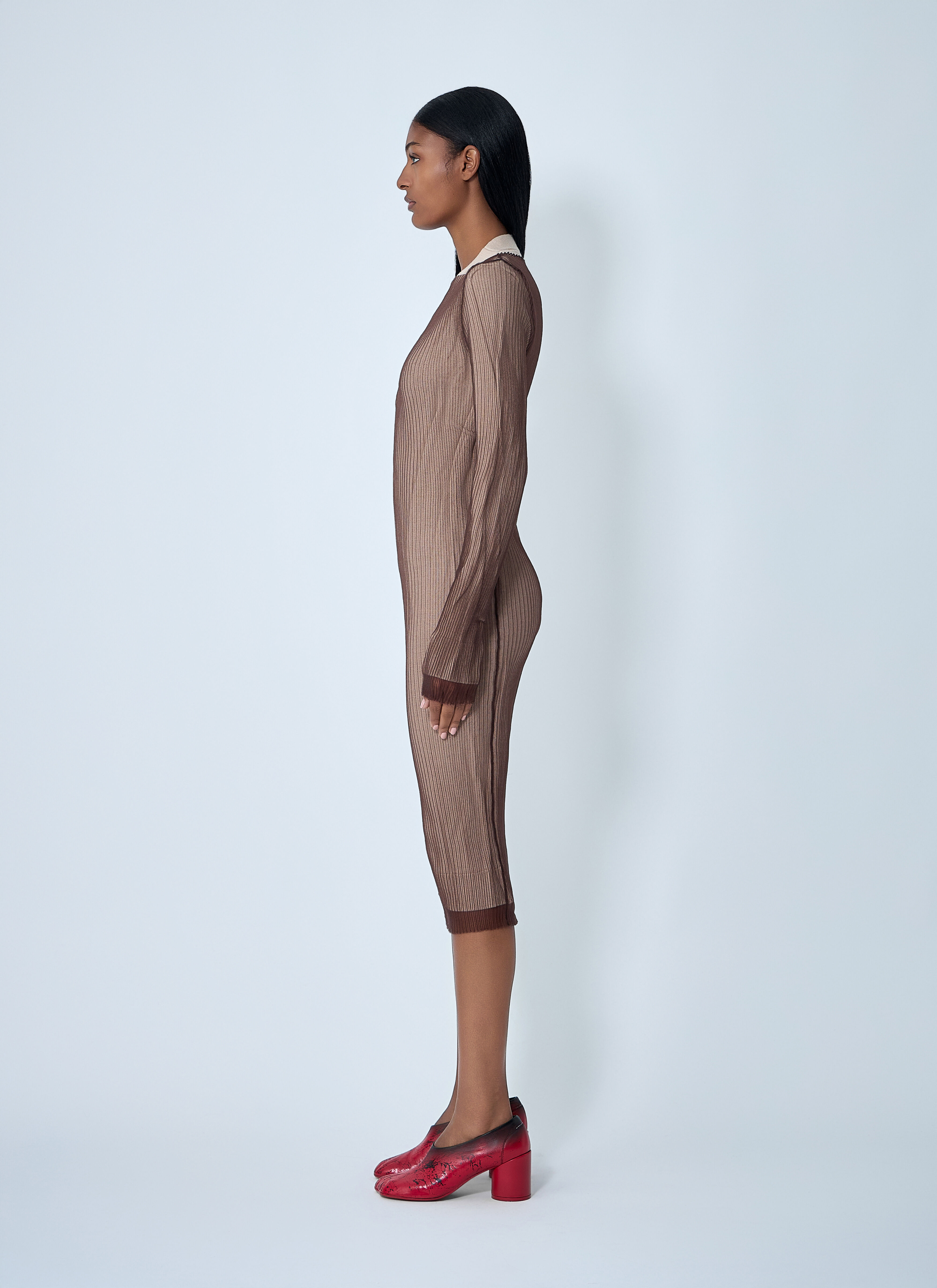 Layered Cardigan Dress - 3