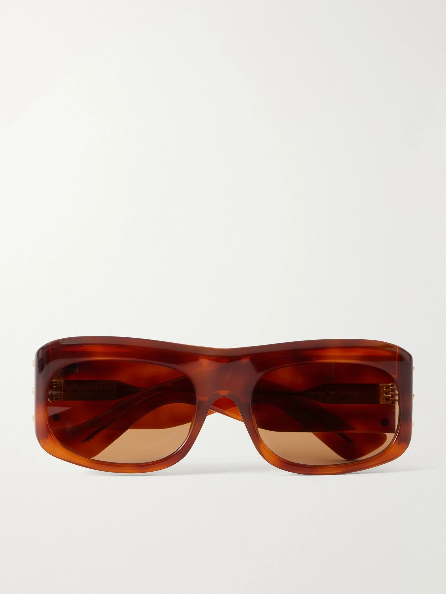 Square-frame recycled-acetate sunglasses Tortoiseshell - 1