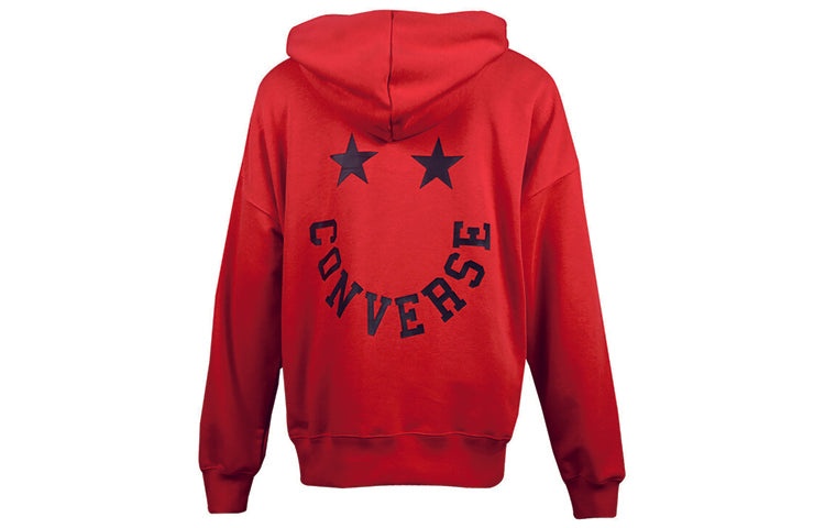 (WMNS) Converse Logo Knit hooded Drawstring Red 10020752-A02 - 2