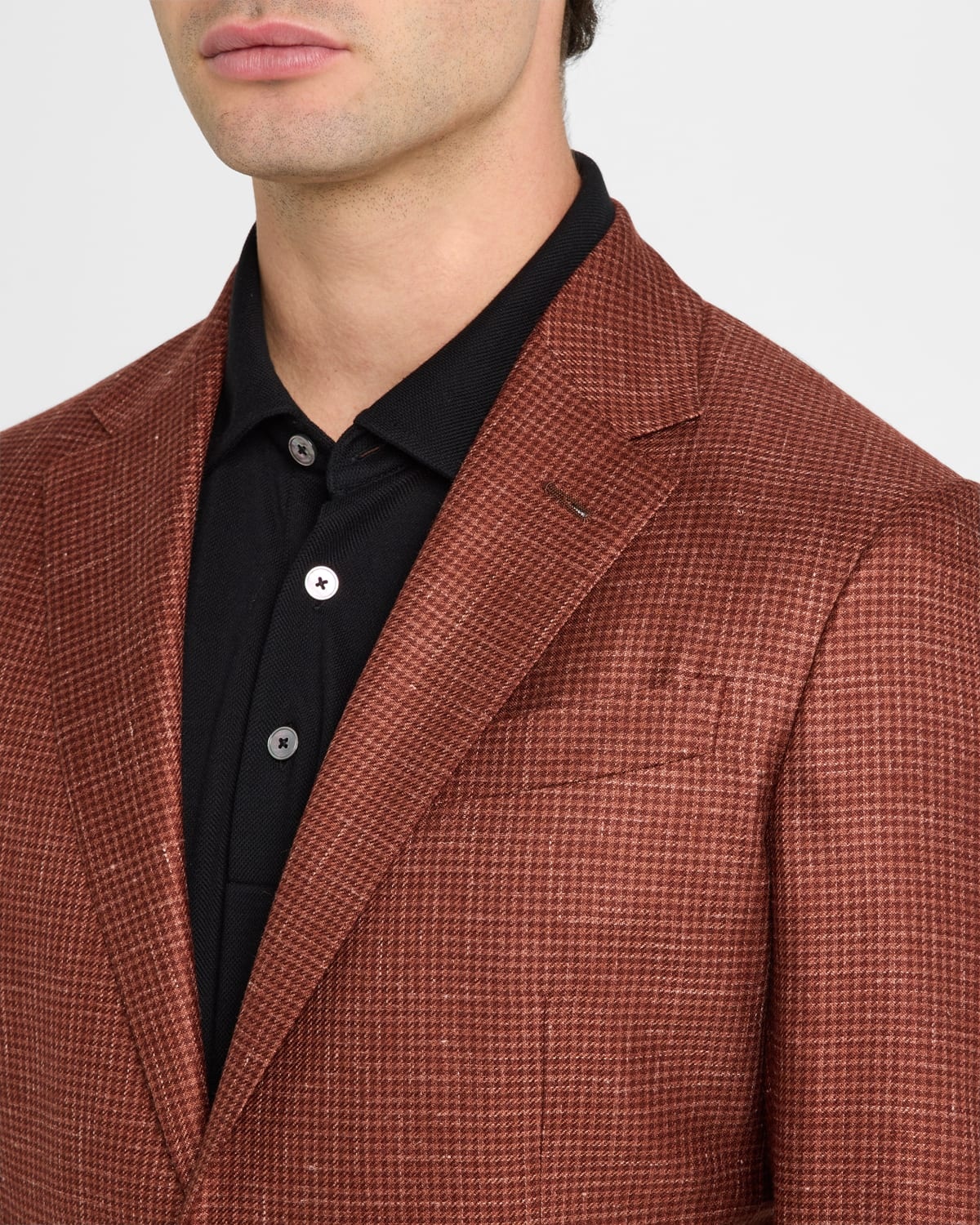 Men's Cashmere-Blend Houndstooth Sport Coat - 7