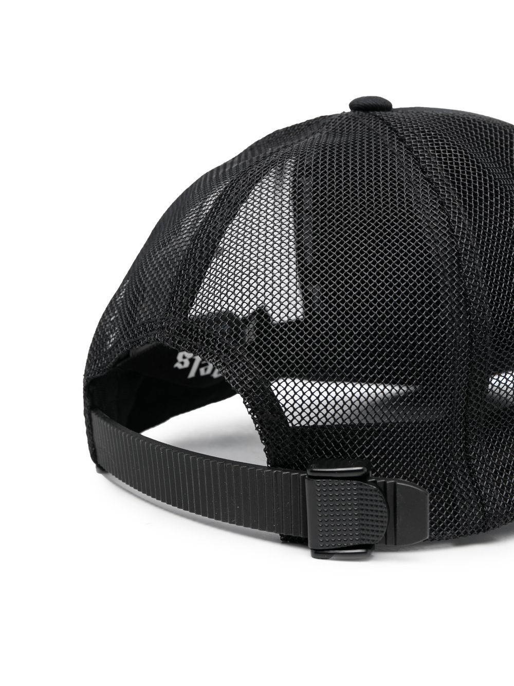 palm-print mesh-panel cap - 2