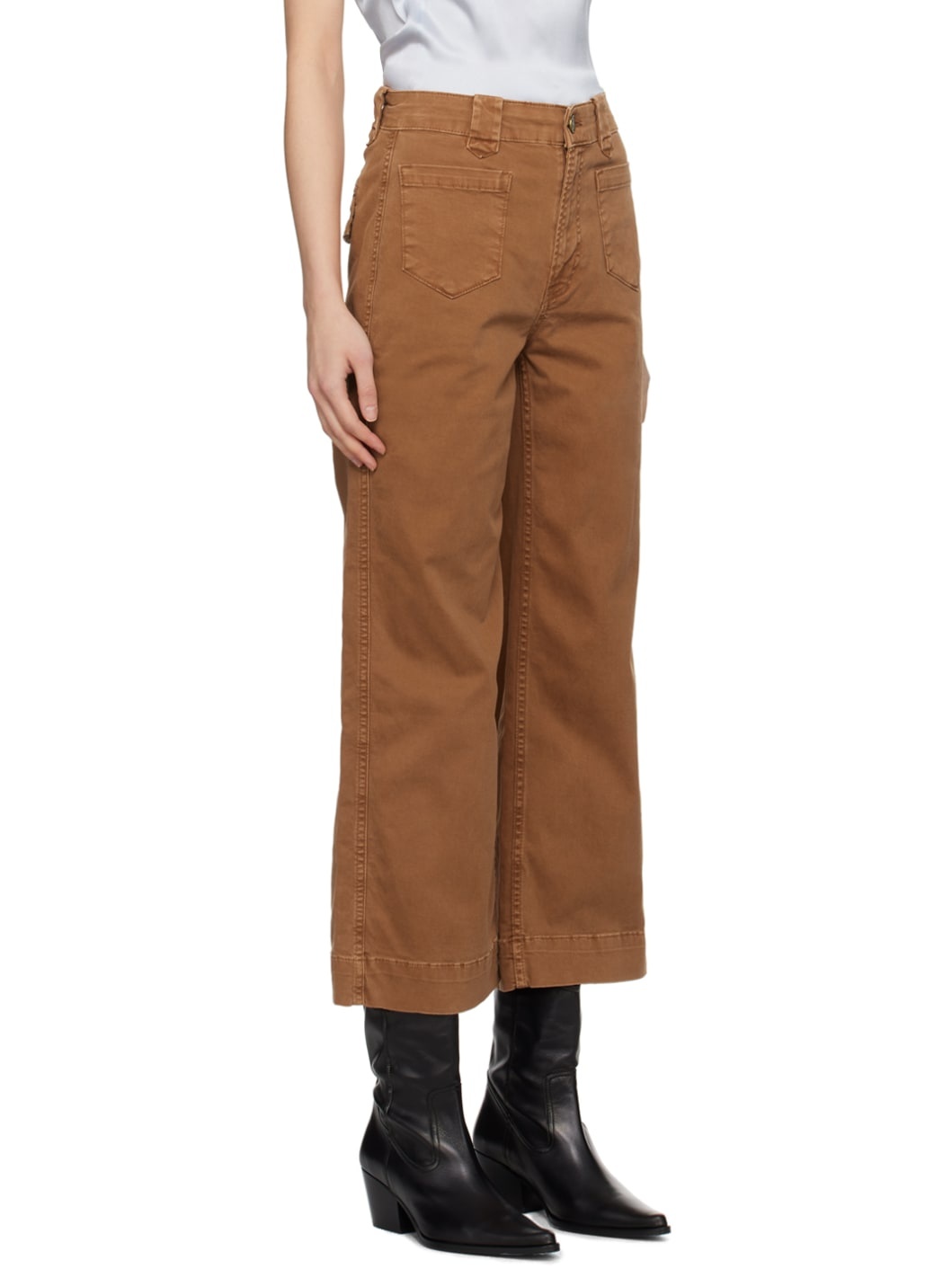Brown Utility Jeans - 2