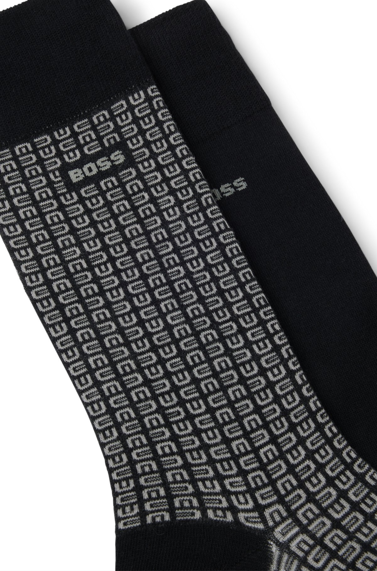 TWO-PACK OF REGULAR-LENGTH SOCKS IN COTTON BLEND - 2