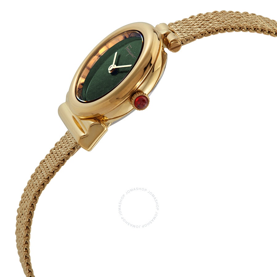 Ferragamo Gancini Quartz Green Dial Ladies Watch SF1X00219 - 2