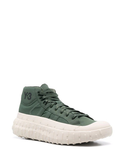 Y-3 toe-cap mid-top sneakers outlook